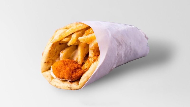 Κοτόπουλο Πανέ σε Πίτα